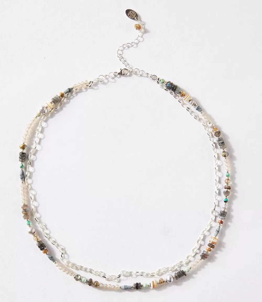 Abalone and Pearl Multistrand Necklace>Karen Kane Shop