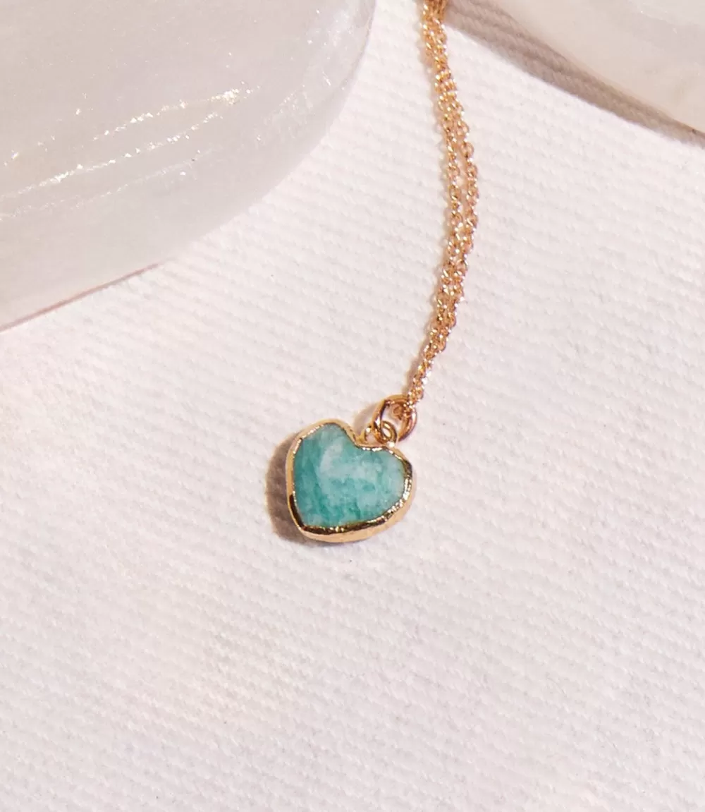 Amazonite Heart Necklace>Karen Kane Cheap