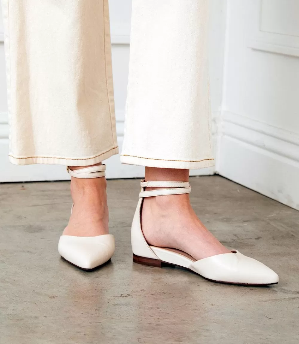 Ankle Strap Pointed Toe Flats>Karen Kane Shop