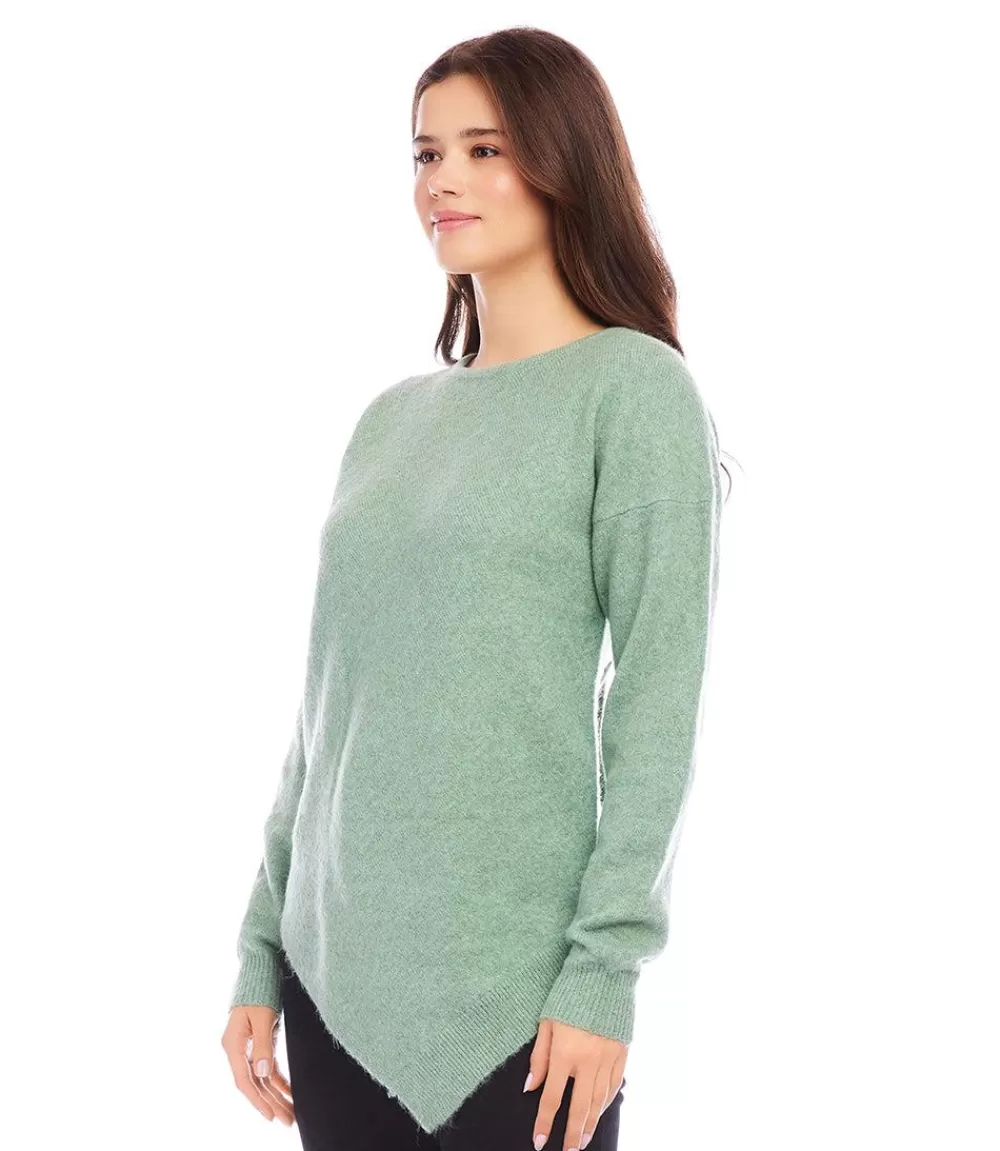 Asymmetric Hem Sweater>Karen Kane Sale