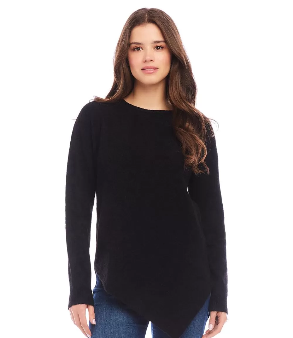 Asymmetric Hem Sweater>Karen Kane Sale