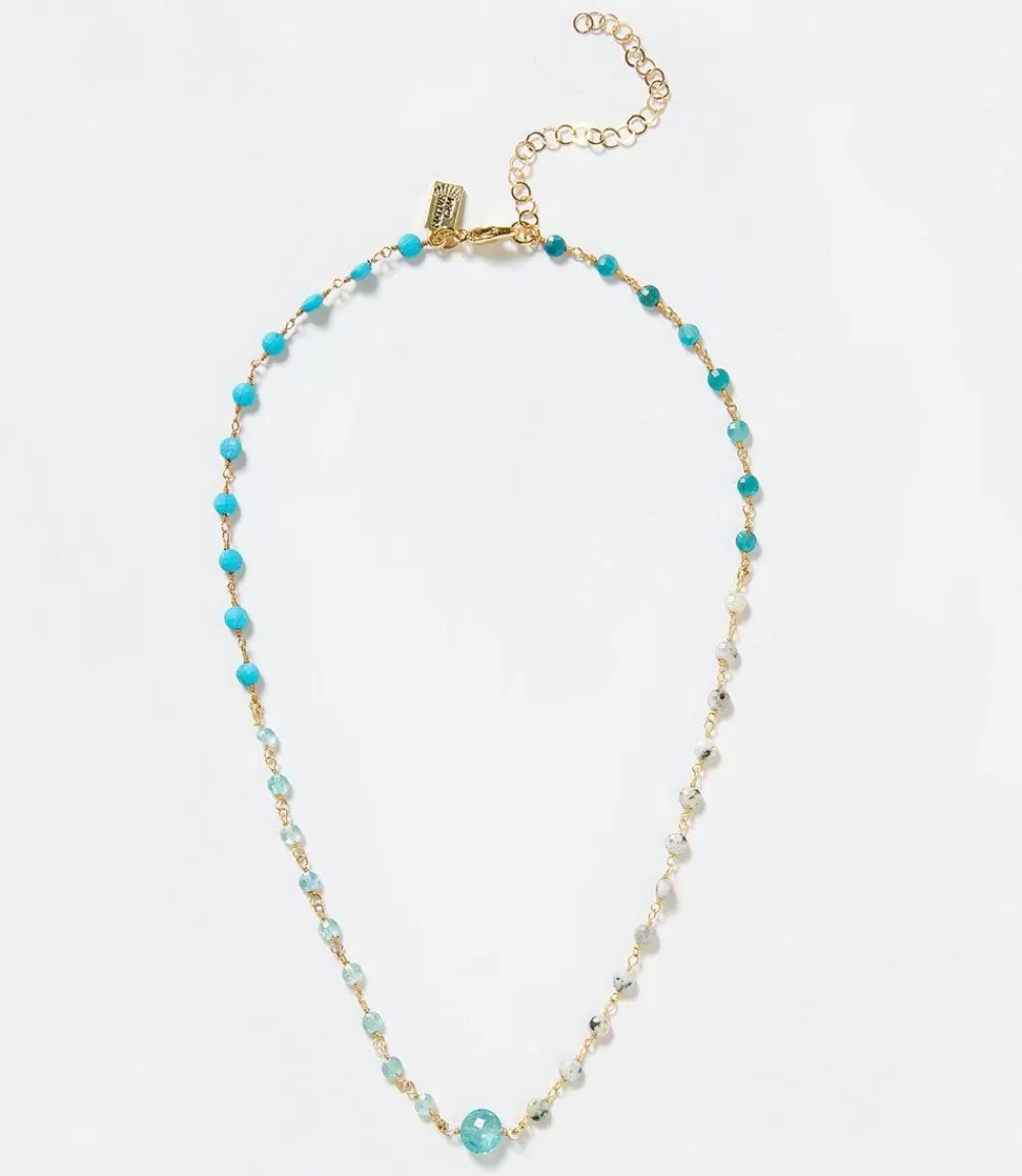 Beaded Gemstone Necklace>Karen Kane Online