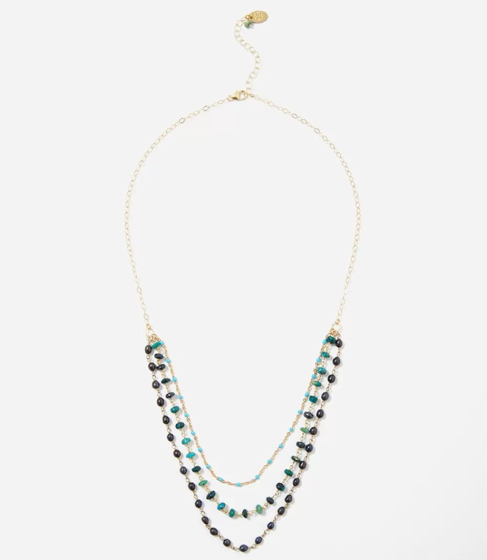 Beaded Multi Strand Necklace>Karen Kane Cheap