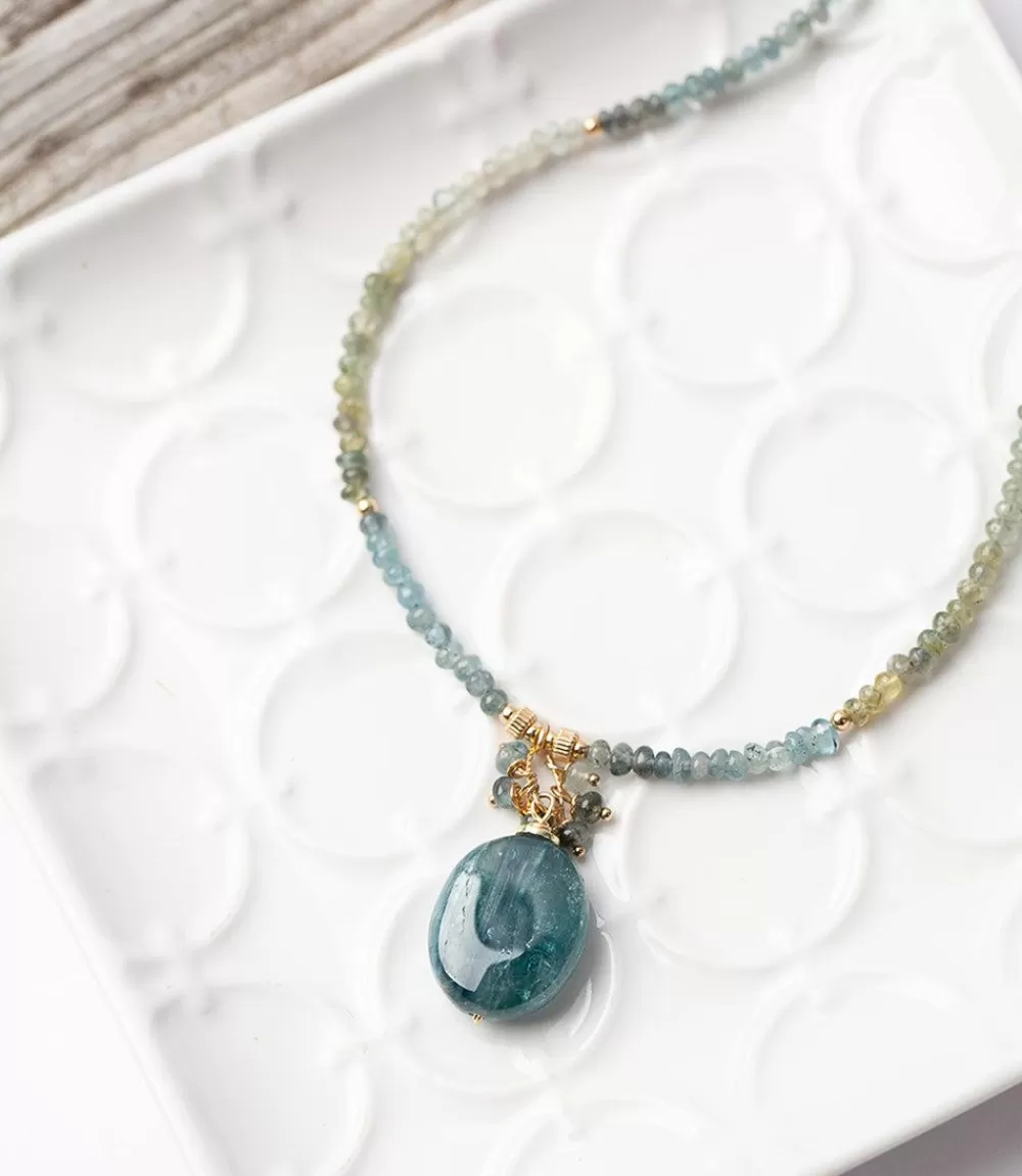 Beaded Pendant Necklace>Karen Kane Online