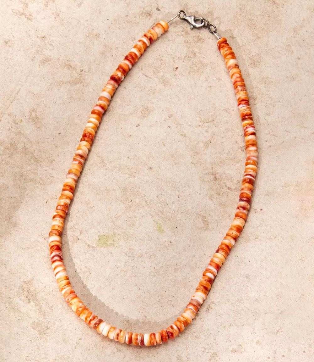 Beaded Spiny Oyster Necklace>Karen Kane Clearance