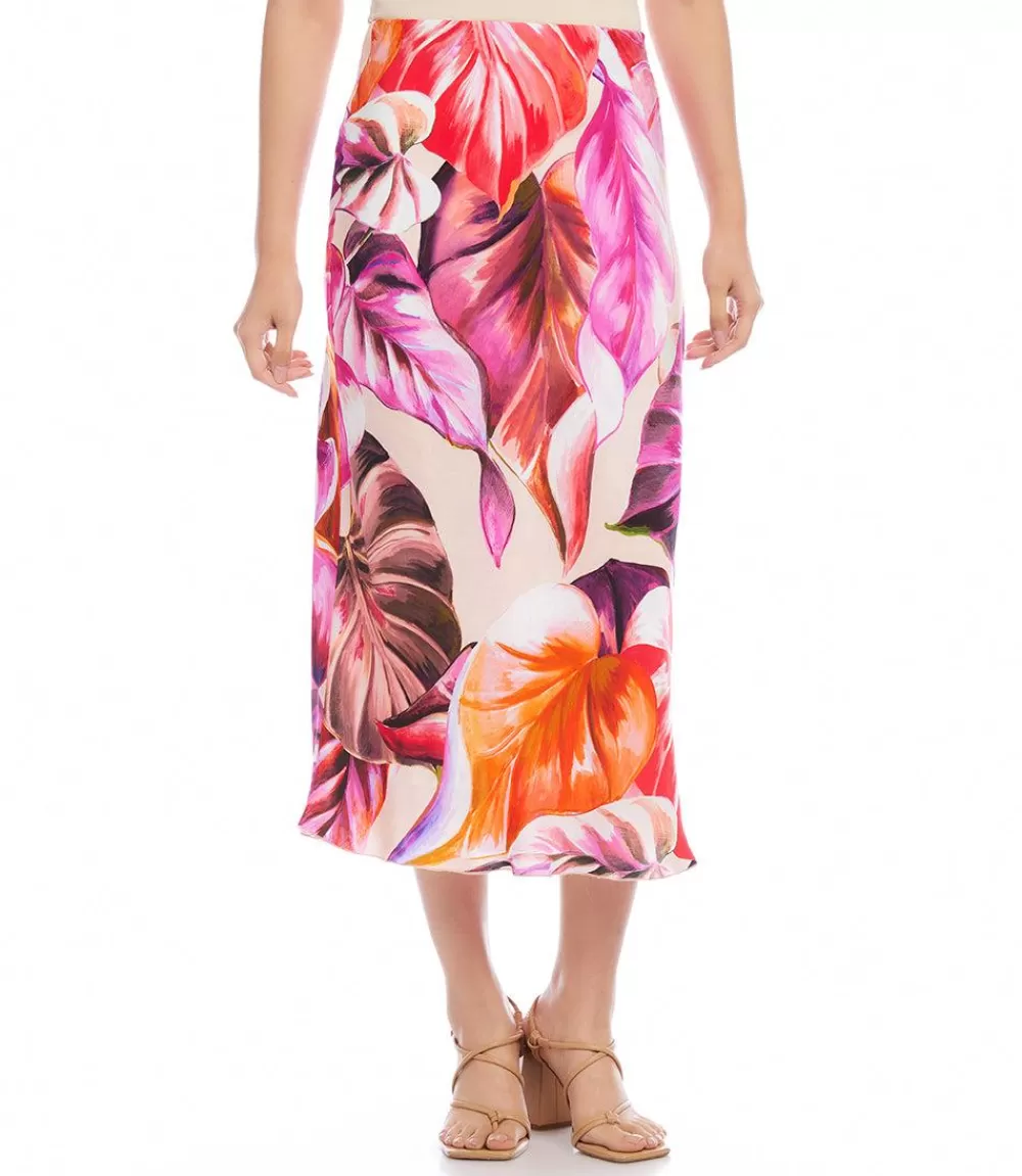 Bias Cut Midi Skirt>Karen Kane Cheap