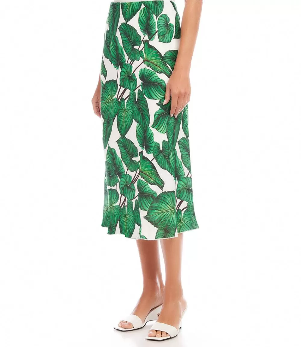 Bias Cut Midi Skirt>Karen Kane Hot