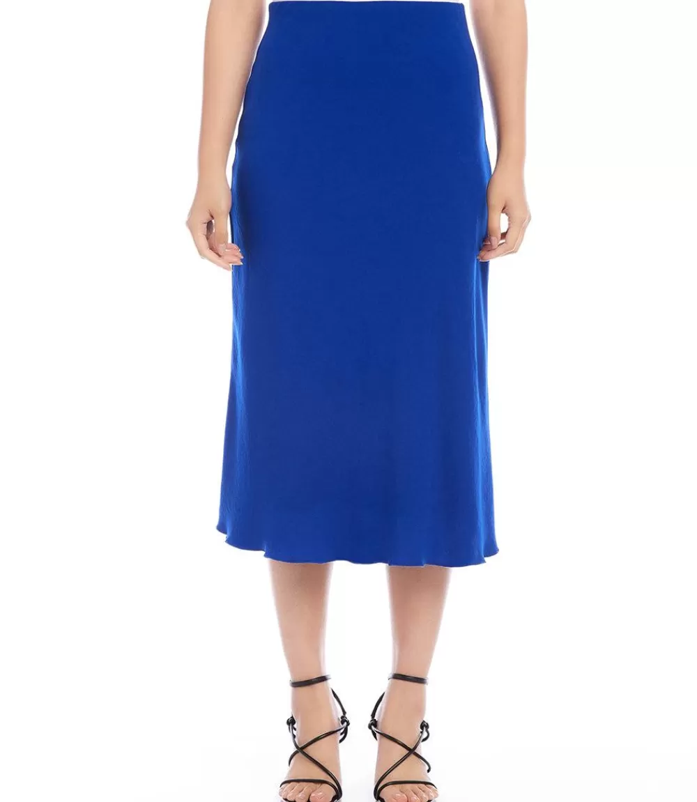 Bias Cut Midi Skirt>Karen Kane Cheap