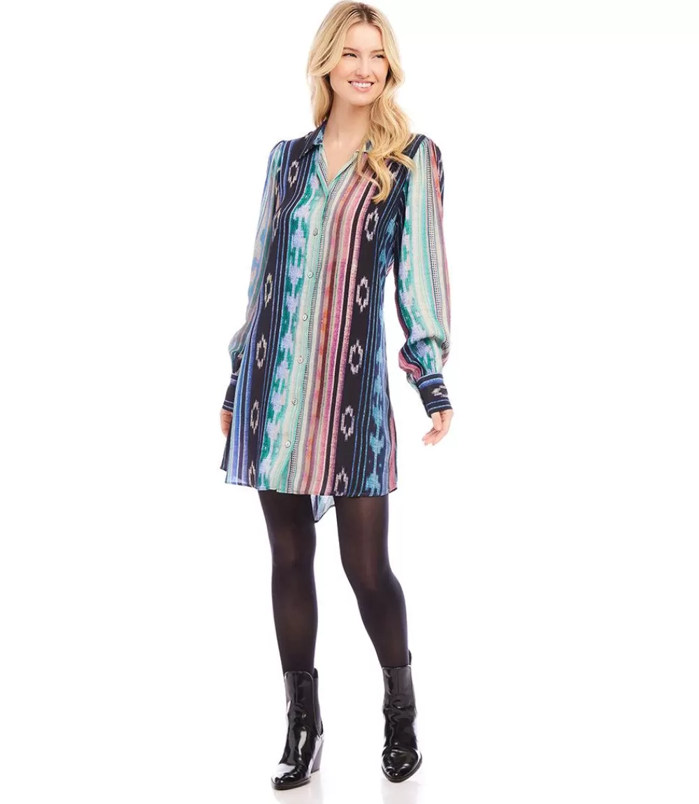 Blouson Sleeve Shirtdress>Karen Kane Sale