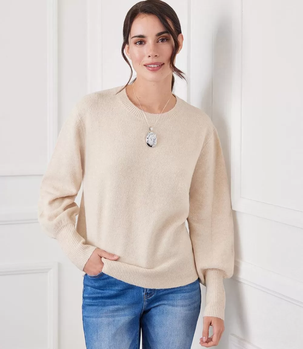 Blouson Sleeve Sweater>Karen Kane Cheap