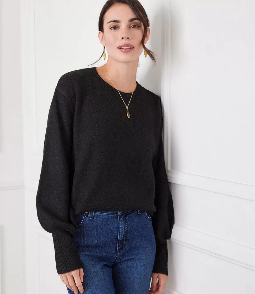 Blouson Sleeve Sweater>Karen Kane Discount