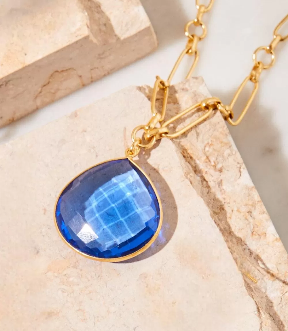 Blue Tanzanite Pendant Necklace>Karen Kane Clearance