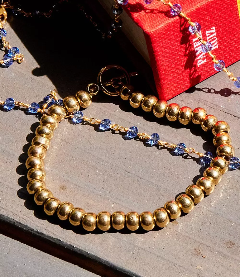 Brass Beaded Bracelet>Karen Kane Online