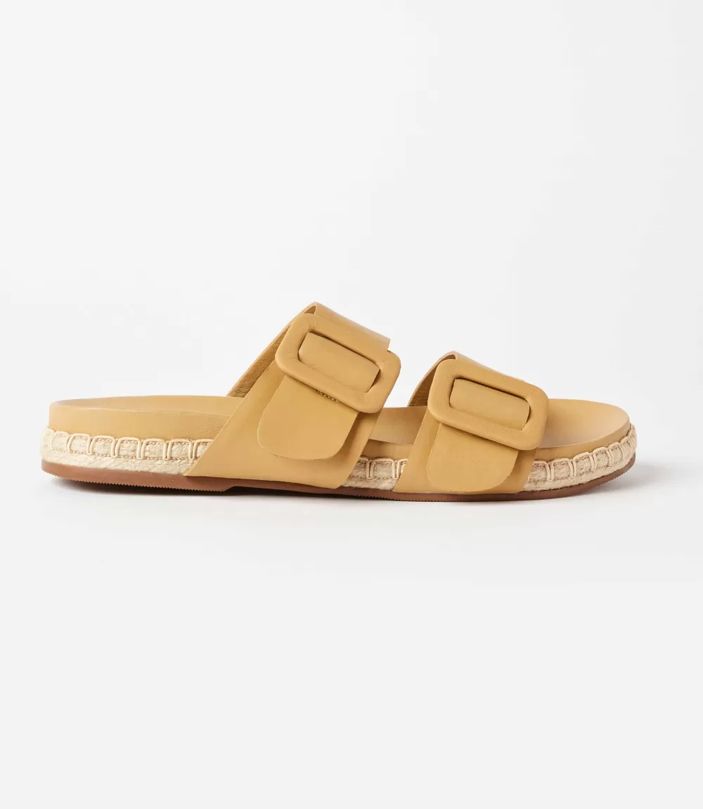 Buckled Leather Sandals>Karen Kane Outlet