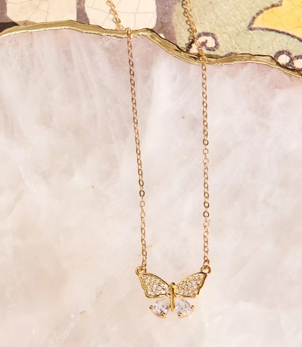 Butterfly Charm Necklace>Karen Kane Hot