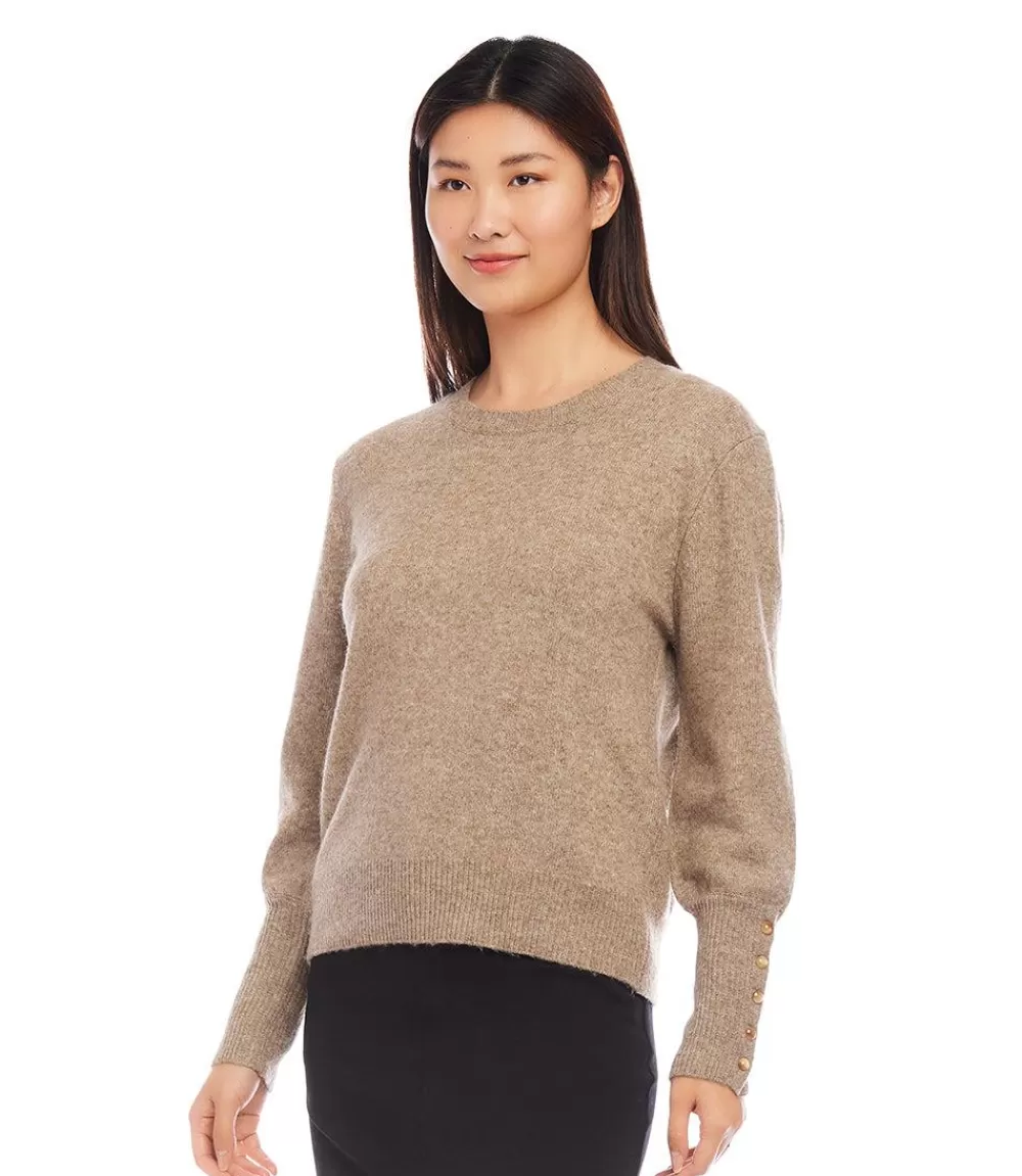 Button Sleeve Sweater>Karen Kane Flash Sale