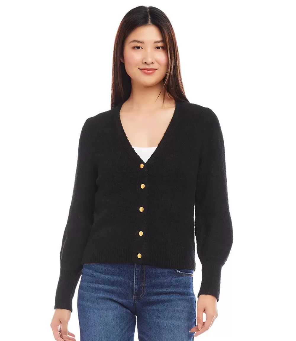 Button Up Cardigan Sweater>Karen Kane Best Sale