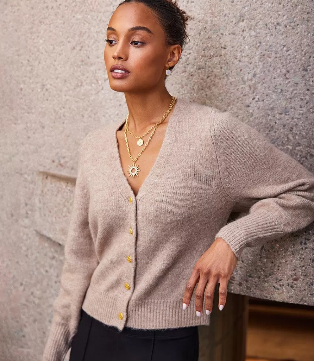 Button Up Cardigan Sweater>Karen Kane Sale