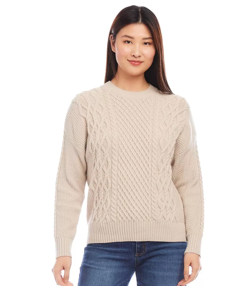 Cable Knit Sweater>Karen Kane Shop