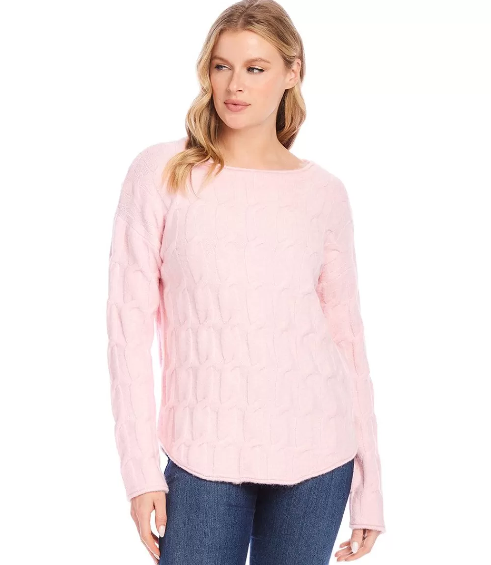 Cable Shirttail Sweater>Karen Kane Discount