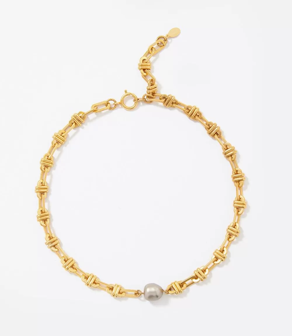 Chainlink Necklace With Pearl>Karen Kane Online