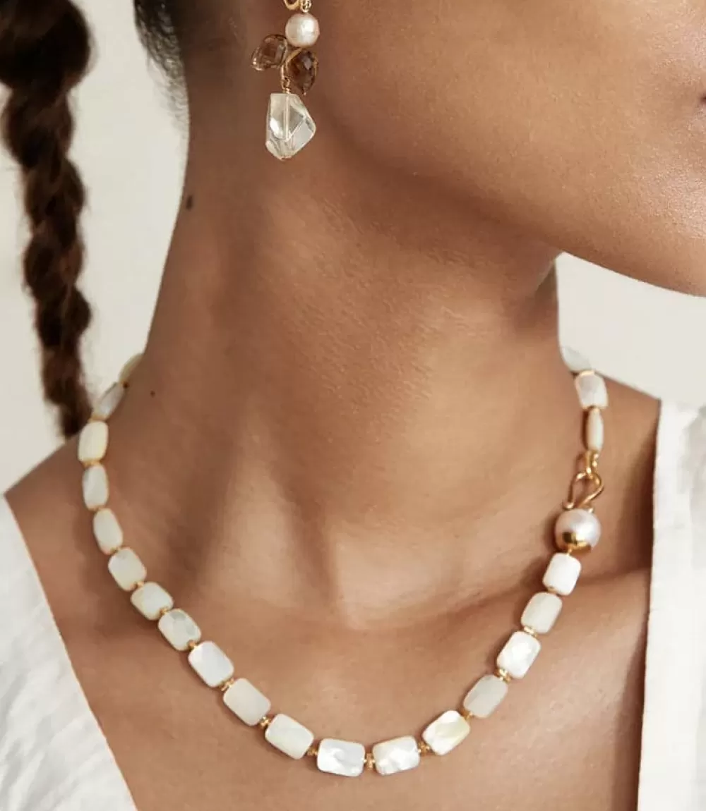 Chan Luu Beaded Mother Of Pearl Necklace>Karen Kane Online