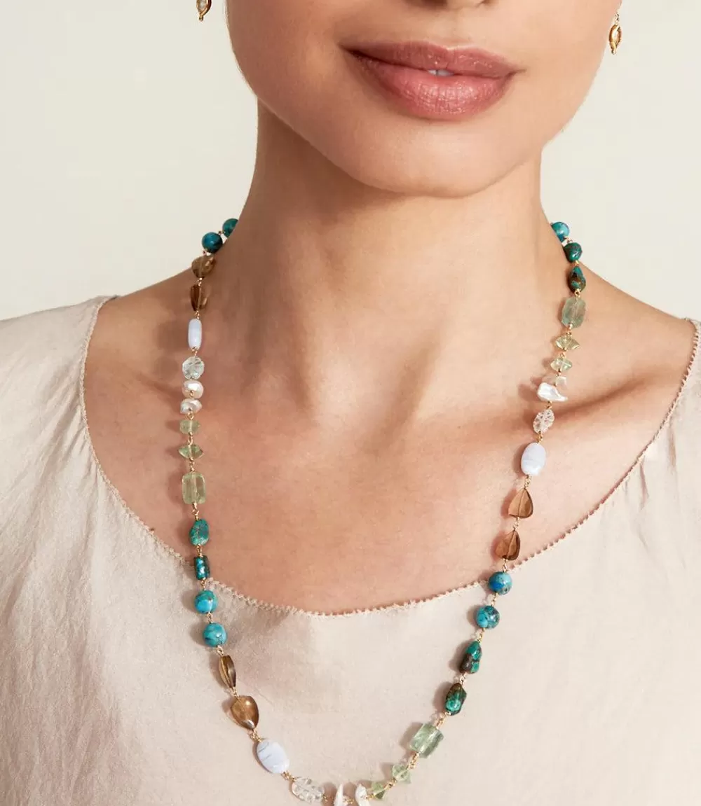 Chan Luu Gemstone And Pearl Necklace>Karen Kane Fashion