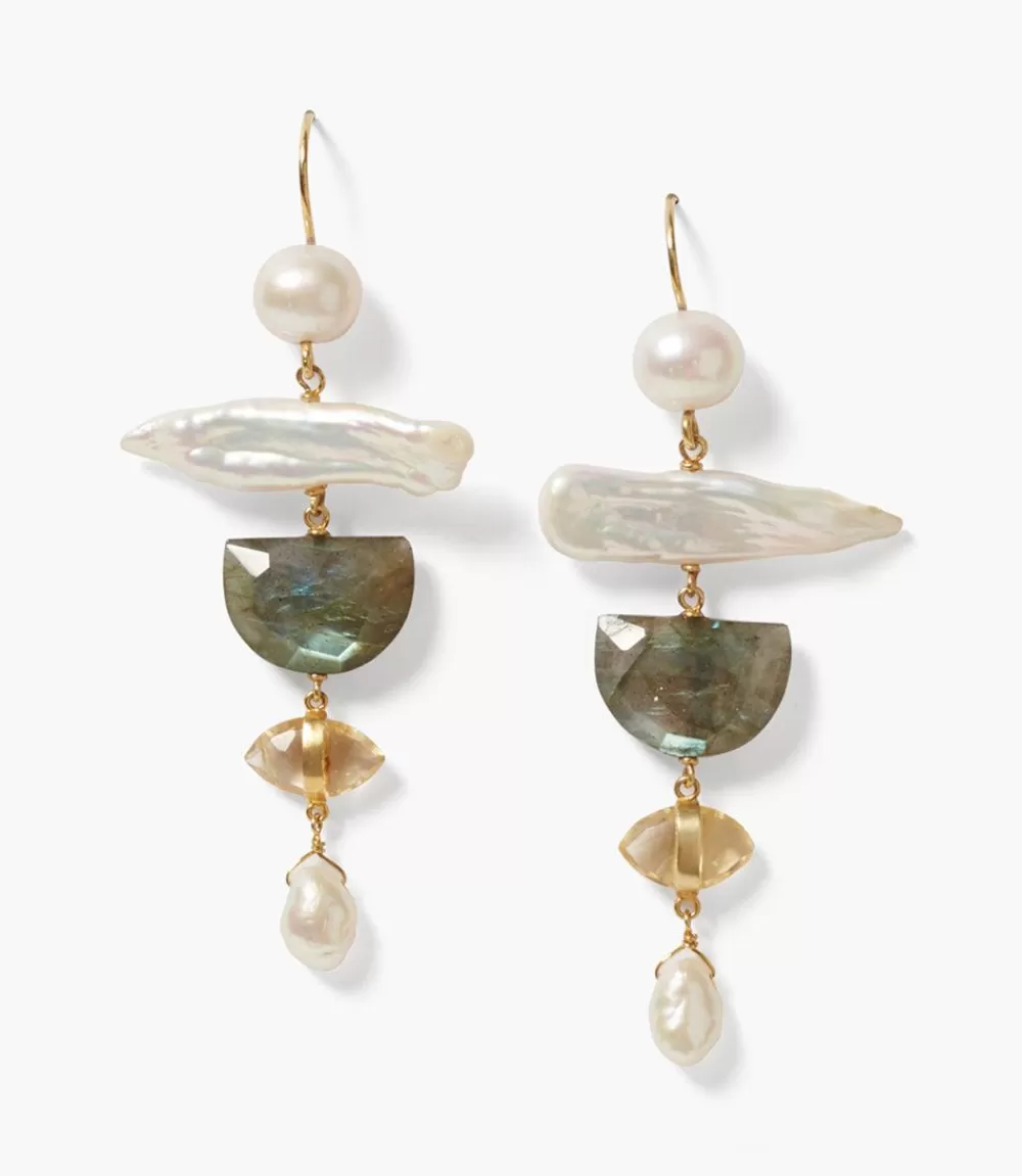 Chan Luu Organic Gemstone Earrings>Karen Kane Fashion