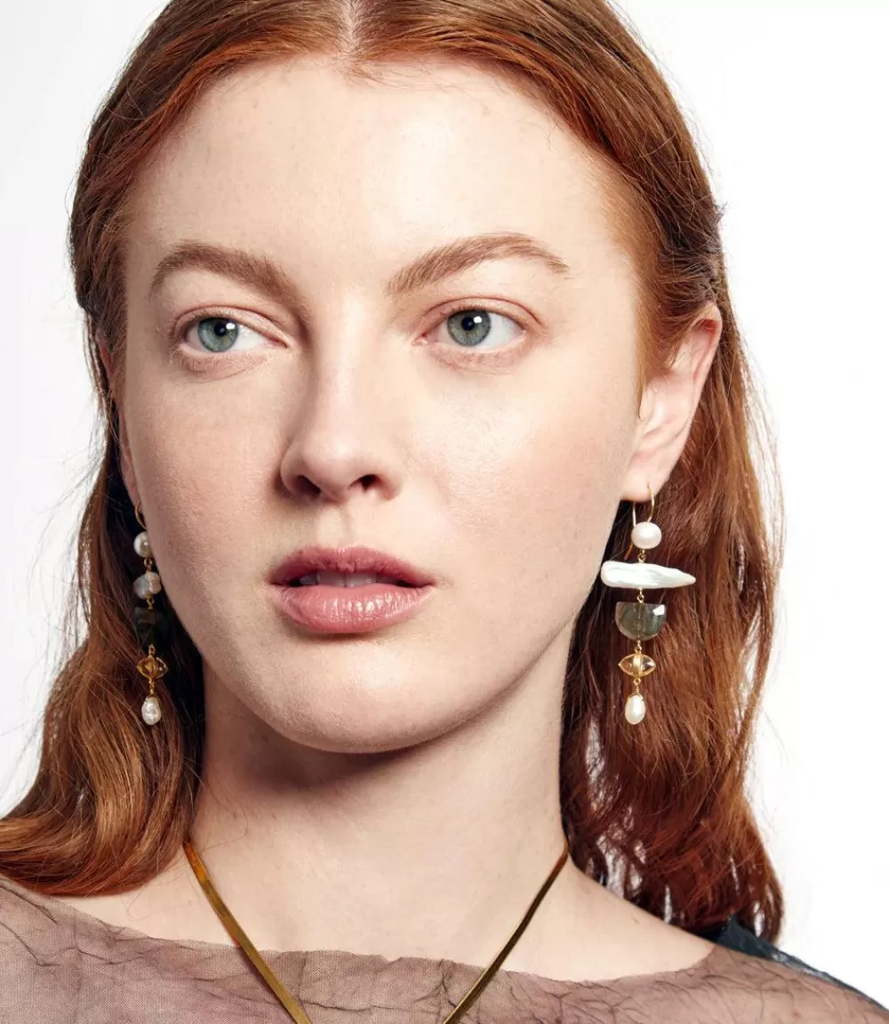 Chan Luu Organic Gemstone Earrings>Karen Kane Fashion