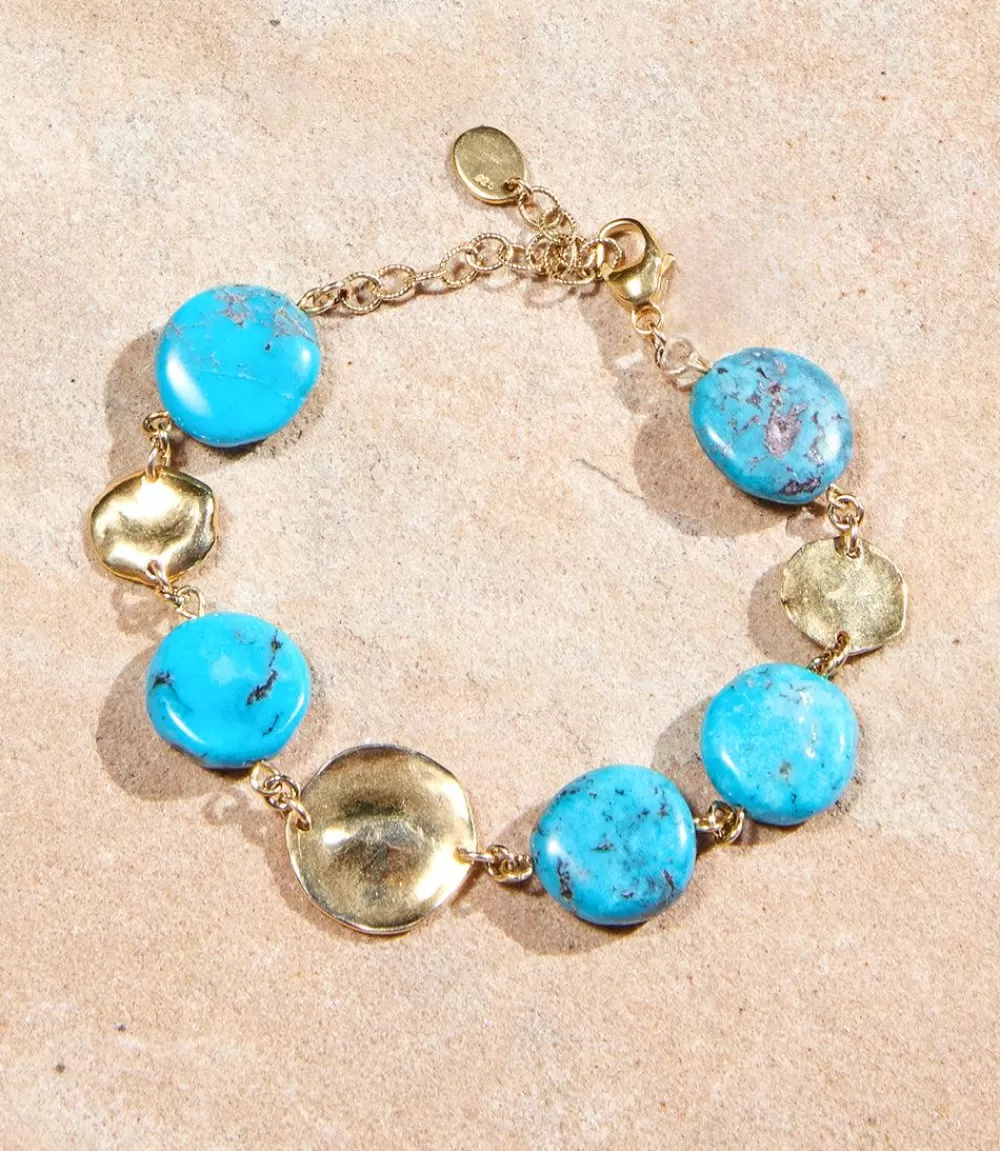 Chan Luu Turquoise Disc Station Bracelet>Karen Kane Hot