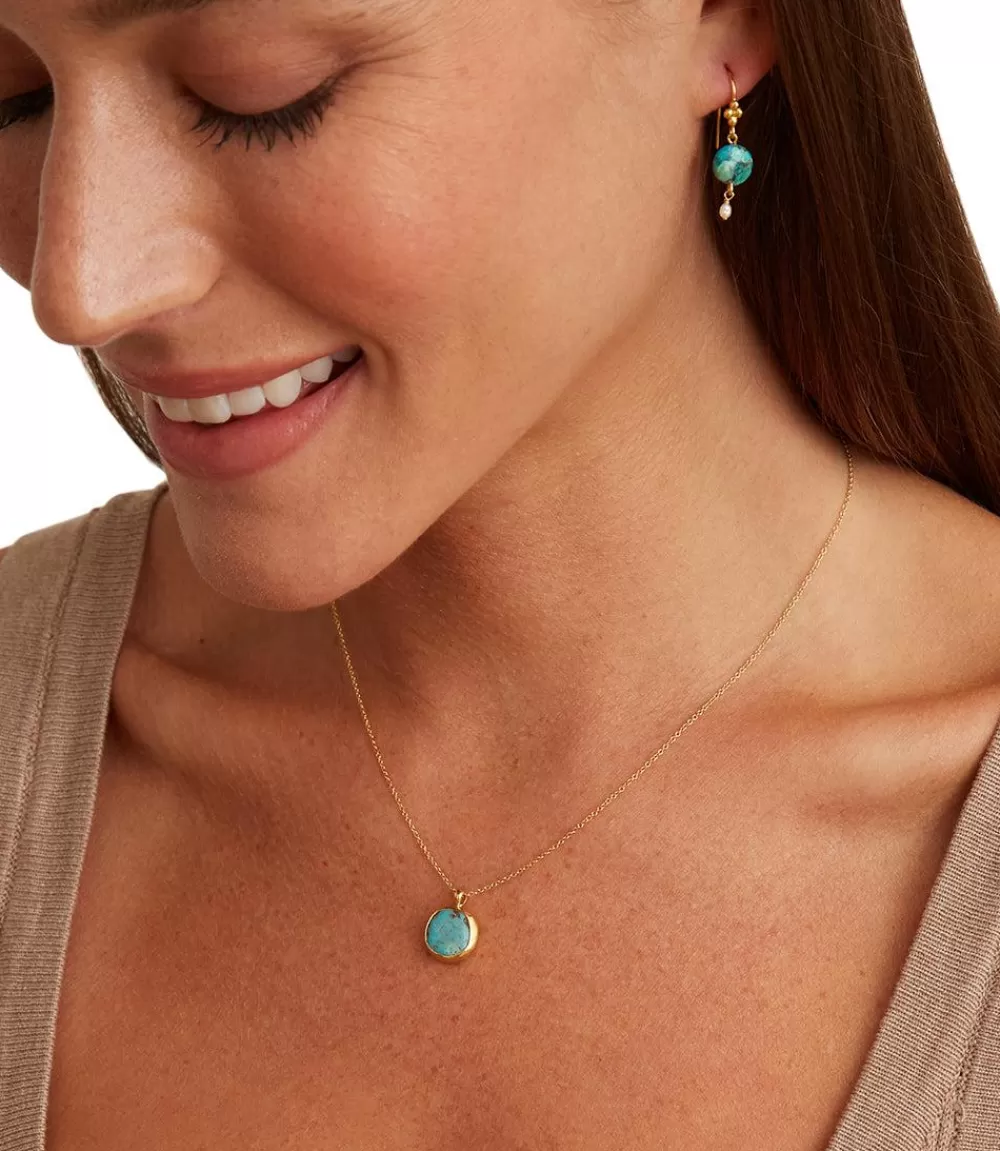 Chan Luu Turquoise Pendant Necklace>Karen Kane Hot