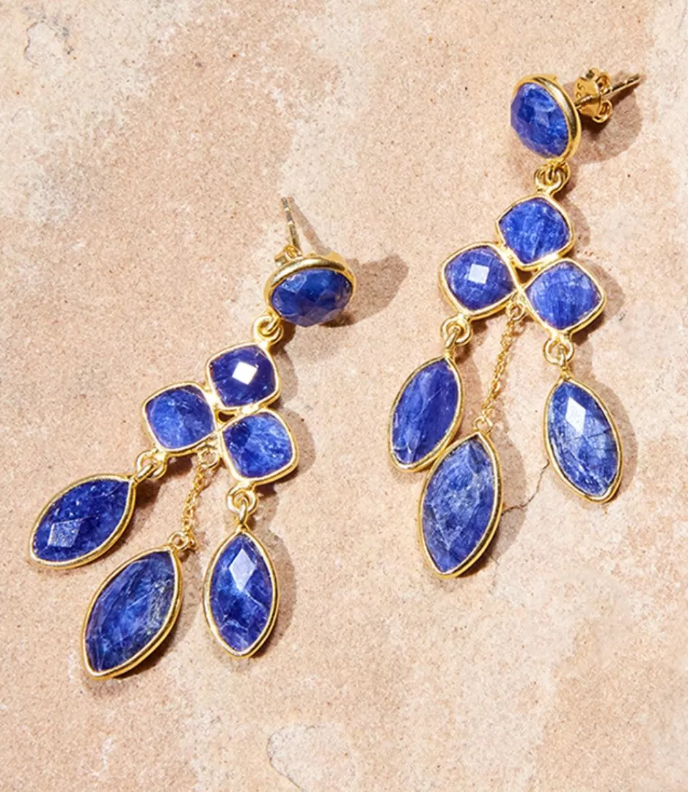 Chandelier Gemstone Earrings>Karen Kane New