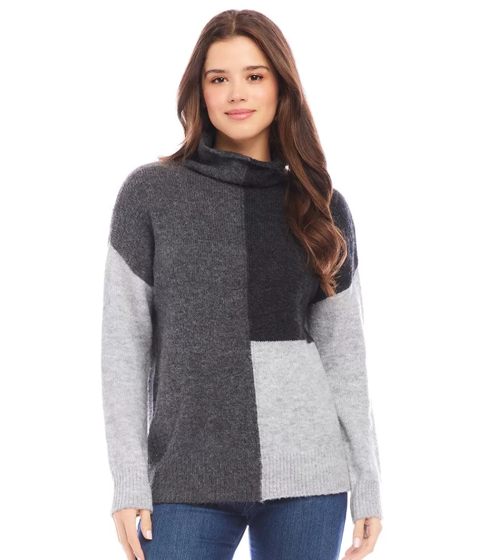 Colorblock Sweater>Karen Kane Fashion