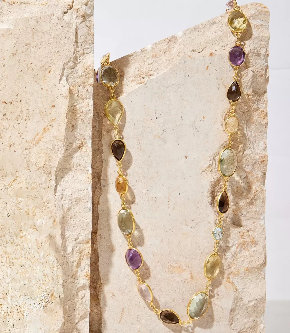 Colorful Gemstone Necklace>Karen Kane Hot