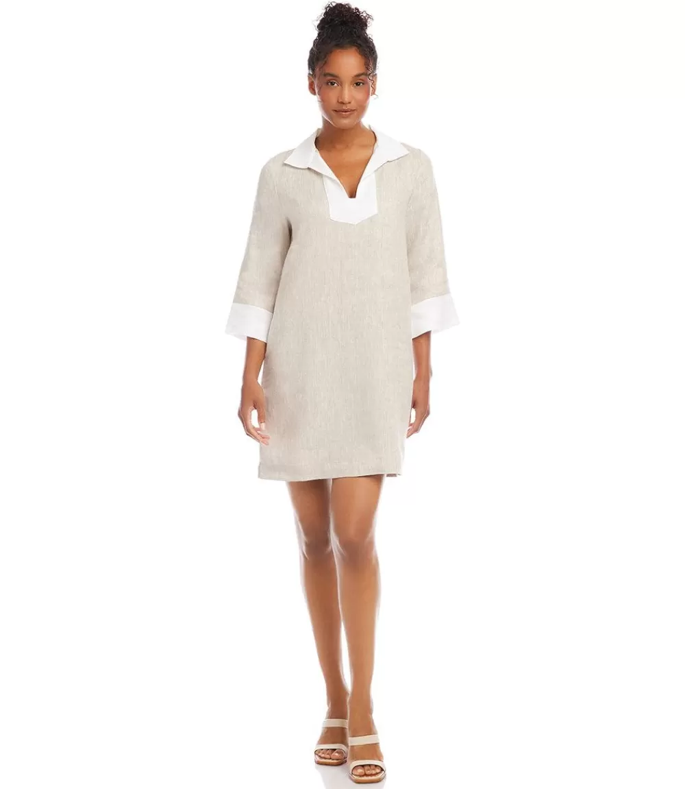 Contrast Shift Dress>Karen Kane Discount