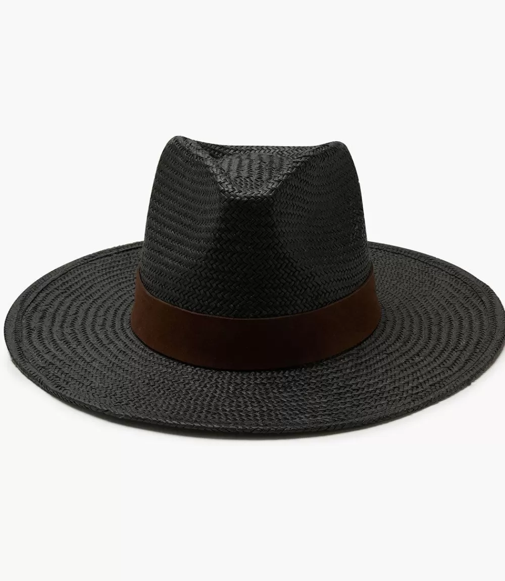 Contrast Trim Straw Hat>Karen Kane Clearance