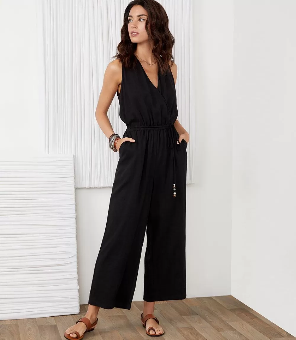 Cropped Jumpsuit>Karen Kane New