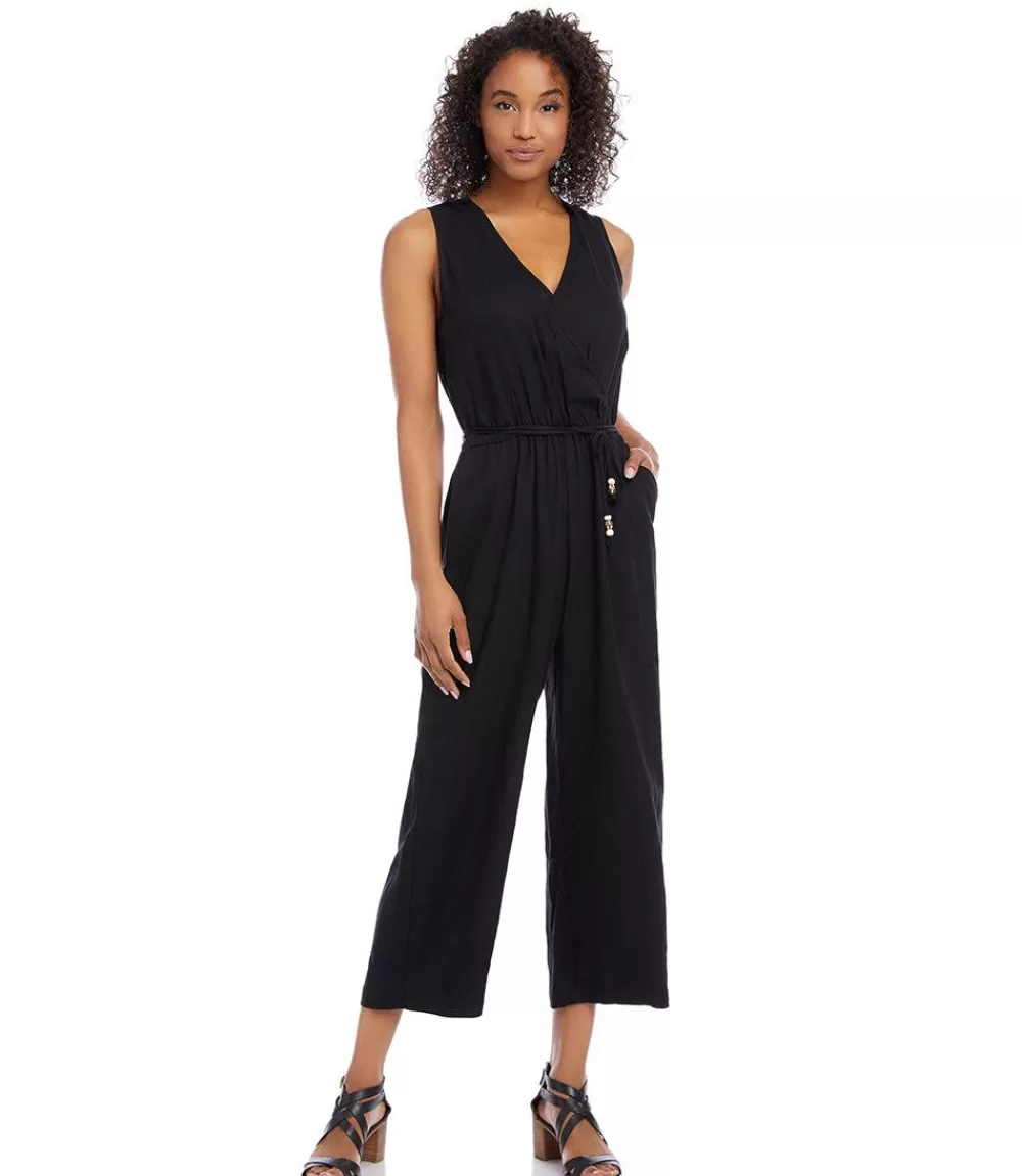 Cropped Jumpsuit>Karen Kane New