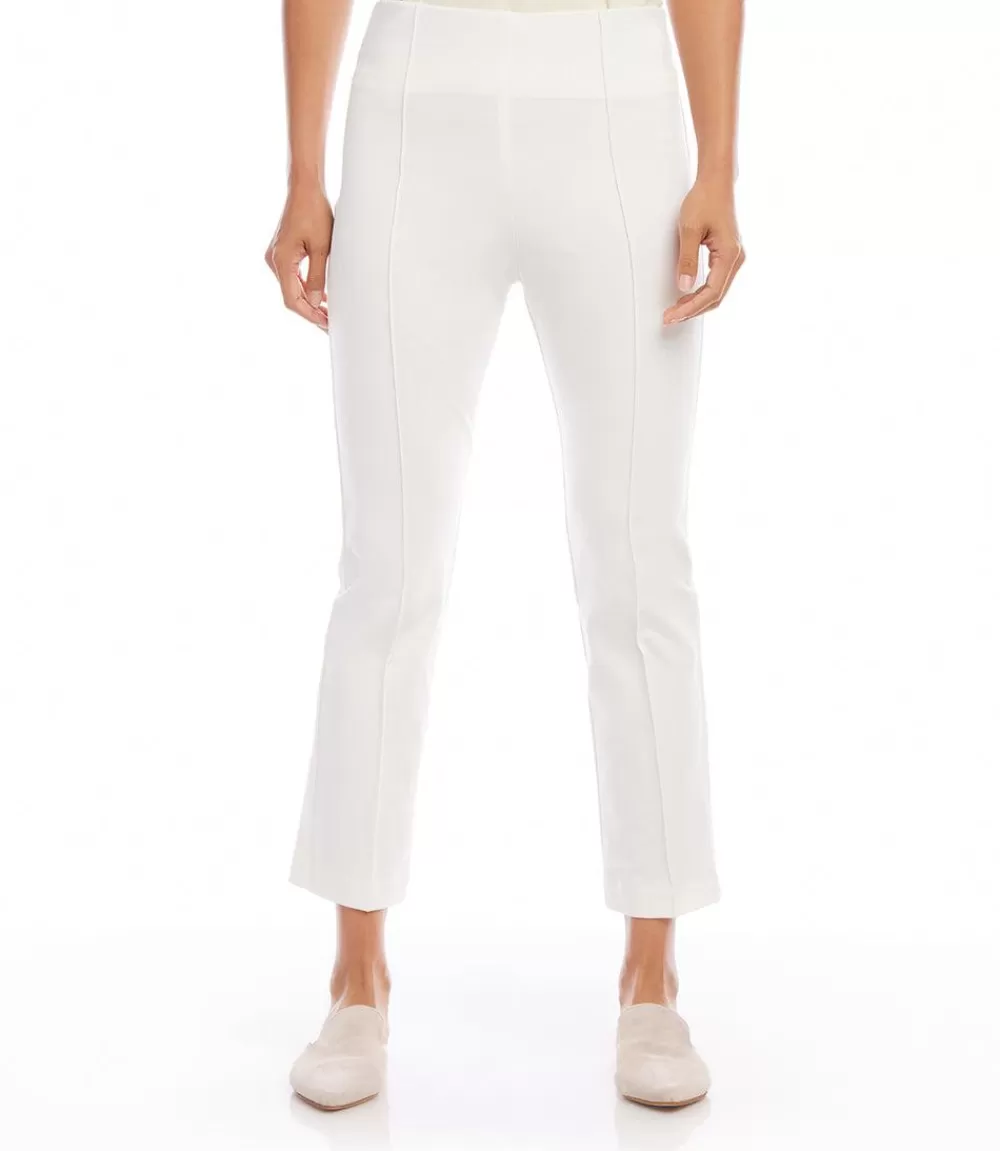 Cropped Pintuck Pants>Karen Kane Store