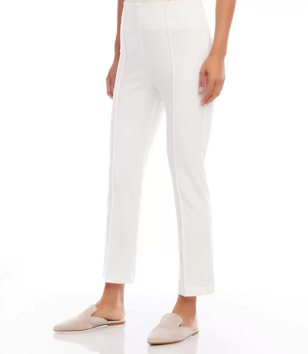 Cropped Pintuck Pants>Karen Kane Store