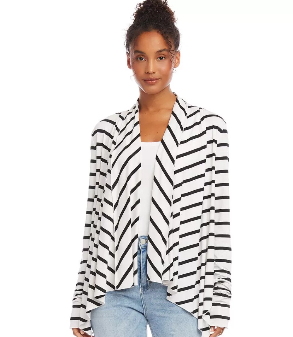 Drape Front Cardigan>Karen Kane Cheap