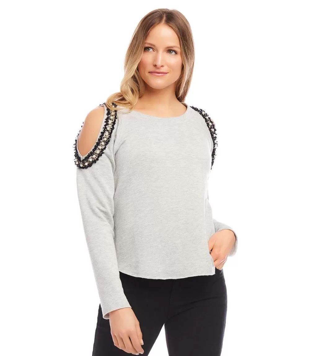 Embellished Sweatshirt>Karen Kane Discount