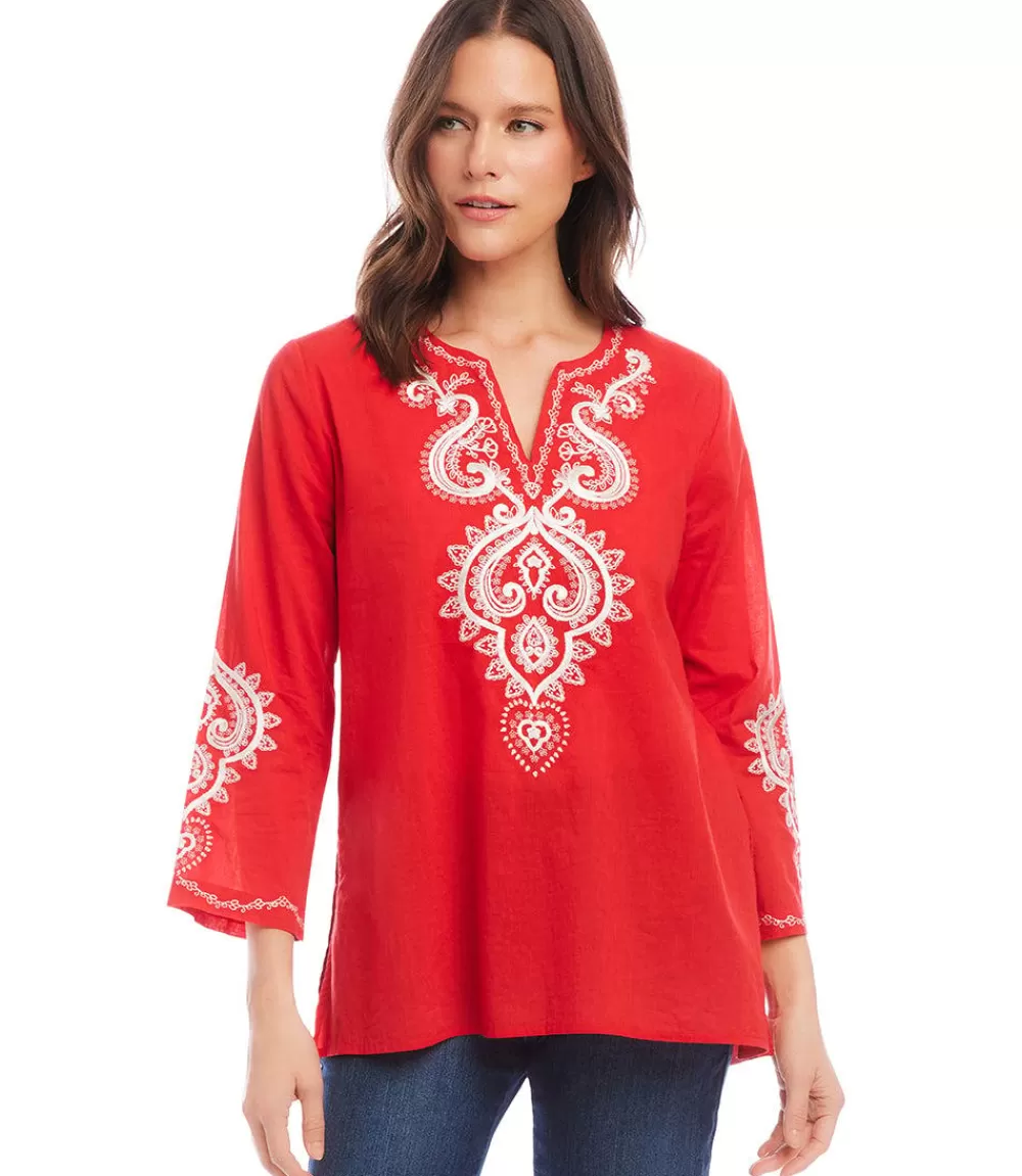 Embroidered Tunic>Karen Kane Sale