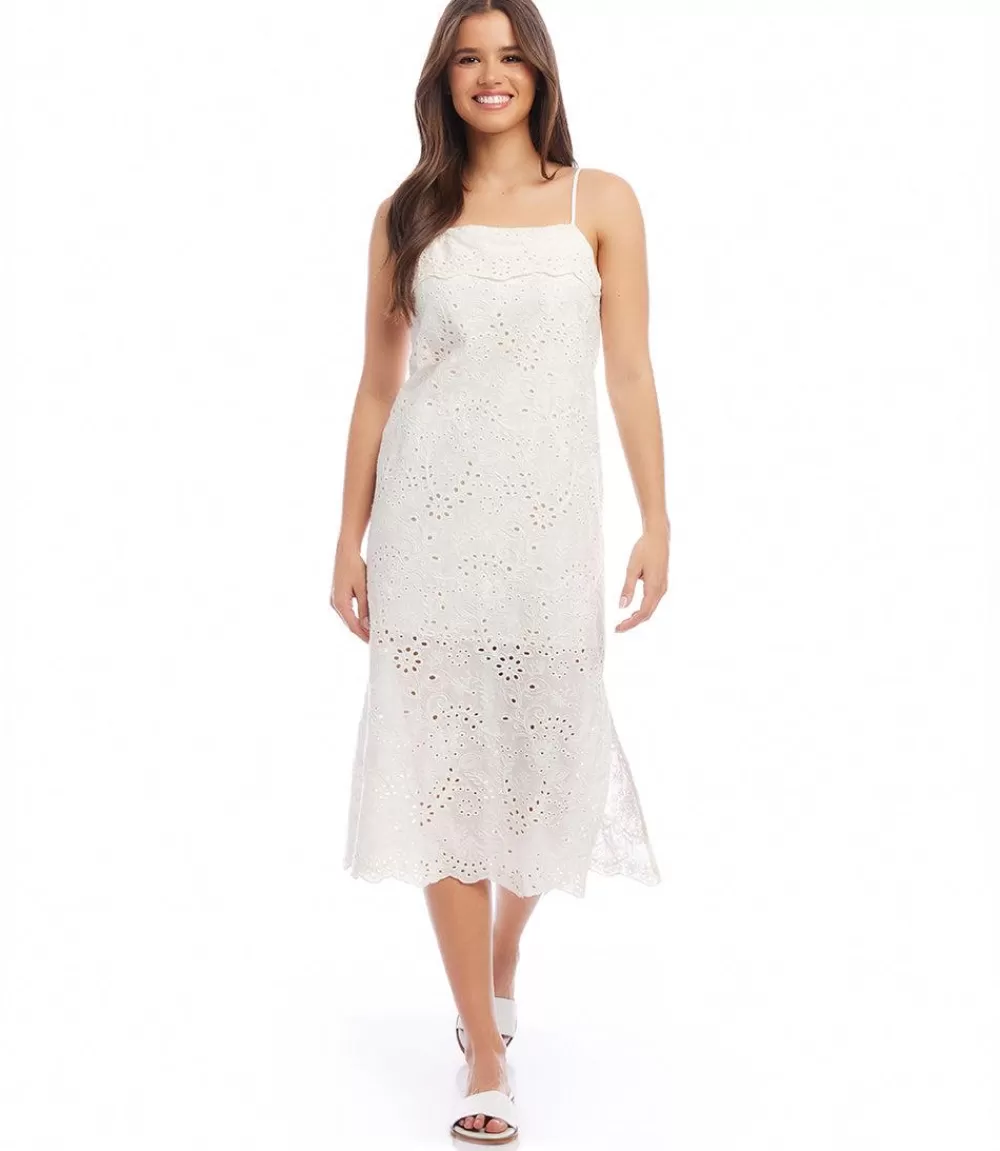 Eyelet Midi Dress>Karen Kane New