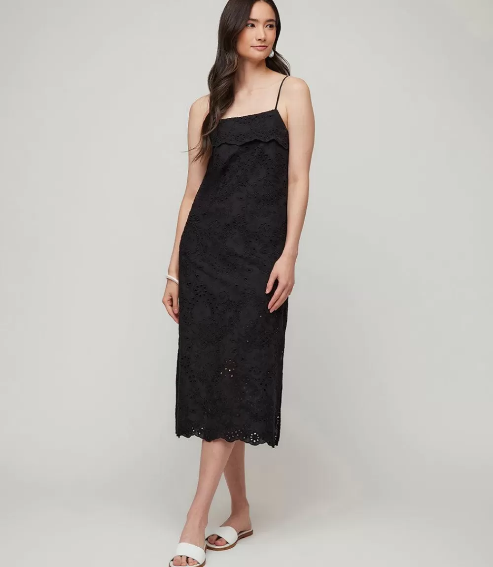 Eyelet Midi Dress>Karen Kane New