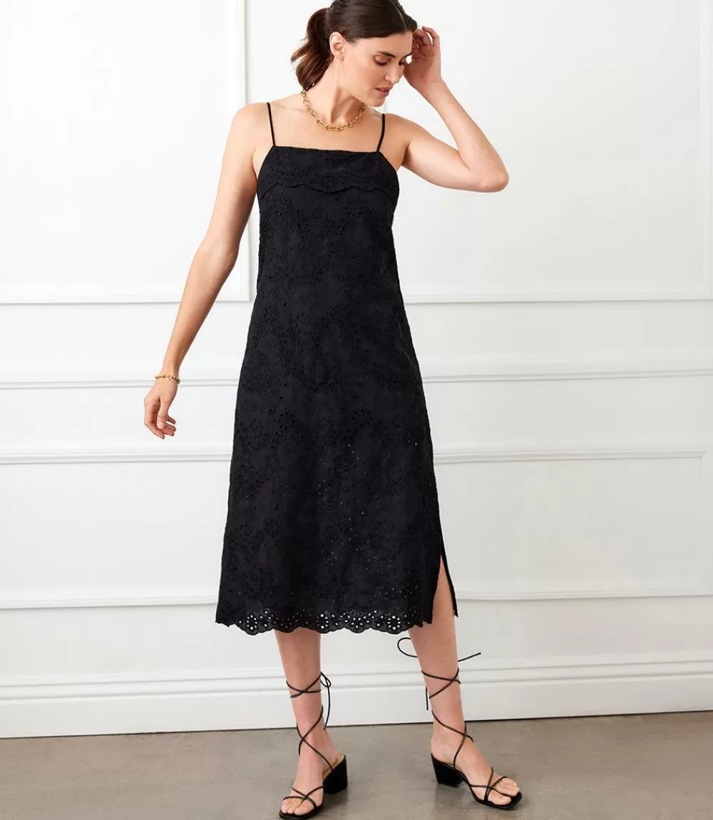 Eyelet Midi Dress>Karen Kane New