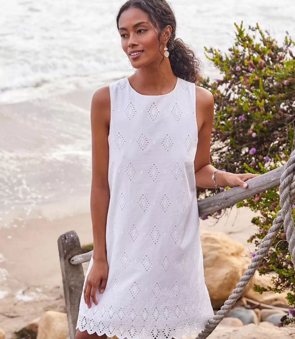 Eyelet Shift Dress>Karen Kane Flash Sale