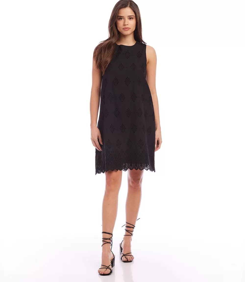 Eyelet Shift Dress>Karen Kane New