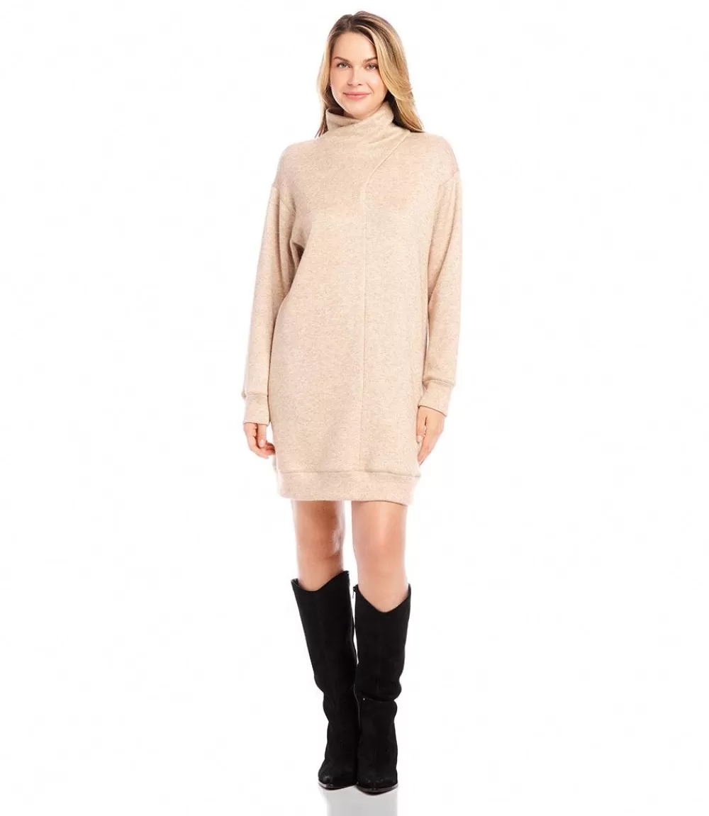 Faux Wrap Turtleneck Dress>Karen Kane Flash Sale