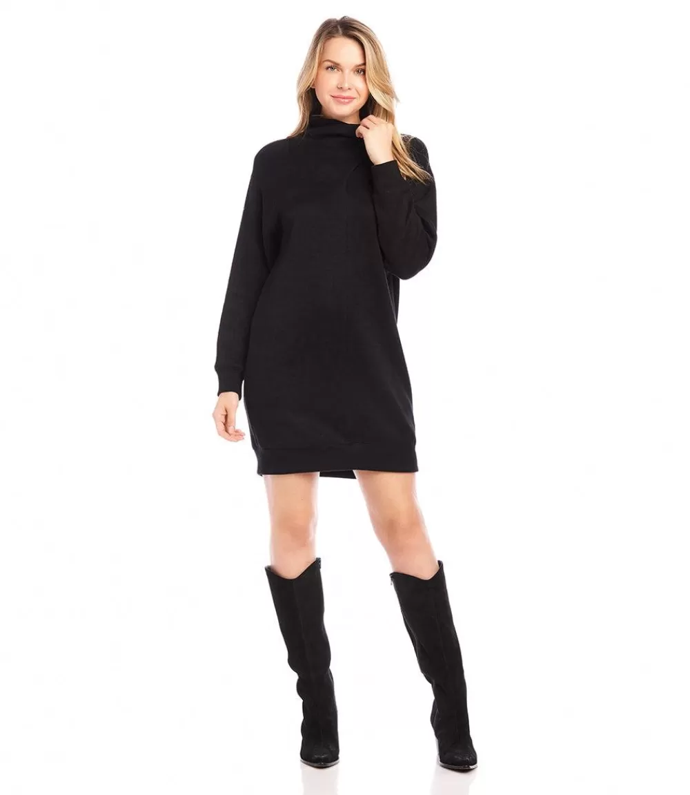 Faux Wrap Turtleneck Dress>Karen Kane Sale